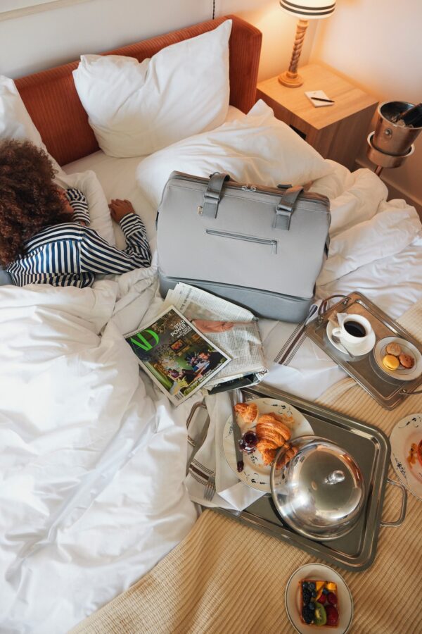 The Convertible Weekender in Grey - Image 11