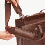Resale The Large Work Tote in Maple Croc