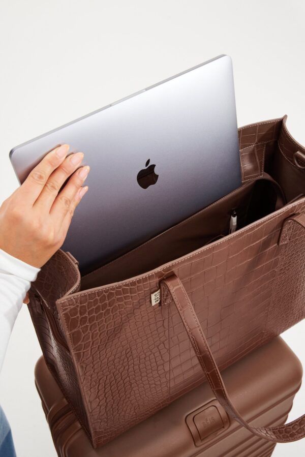 Resale The Large Work Tote in Maple Croc - Image 6