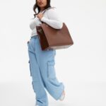 Resale The Large Work Tote in Maple Croc