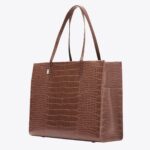 Resale The Large Work Tote in Maple Croc