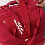 The Shoulder Strap in Text Me Red