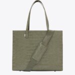 Resale The Large Work Tote in Olive Croc