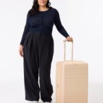The Medium Check-In Roller in Beige