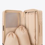 The Medium Check-In Roller in Beige