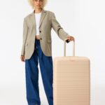 The Large Check-In Roller in Beige