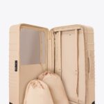 The Large Check-In Roller in Beige