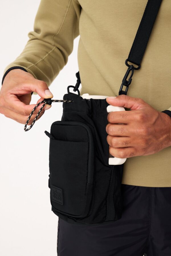 The Magnetic Water Bottle Sling in Black - Image 4