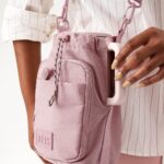 The Magnetic Water Bottle Sling in Atlas Pink