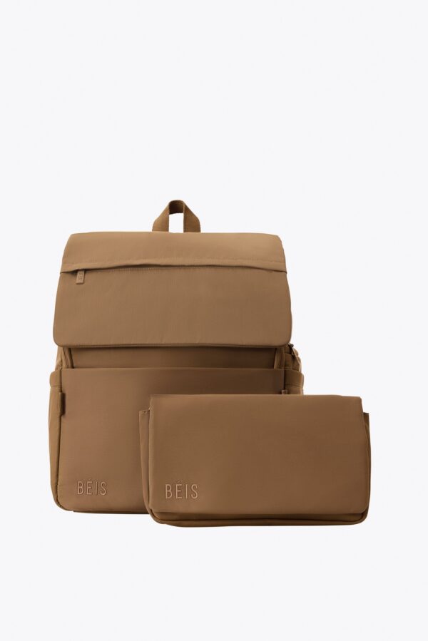The Ultimate Diaper Backpack in Camel - Image 4