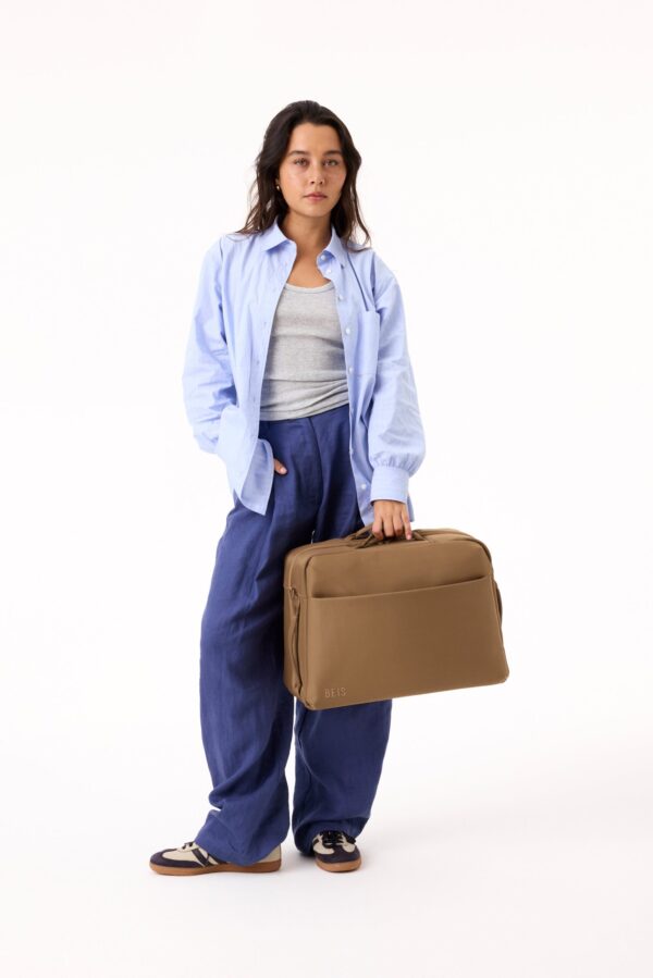 The Ultimate Travel Duffle in Camel - Image 5