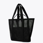 The Mesh Beach Tote in Black