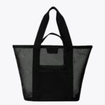 The Mesh Beach Tote in Black