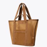 The Mesh Beach Tote in Camel