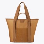 The Mesh Beach Tote in Camel