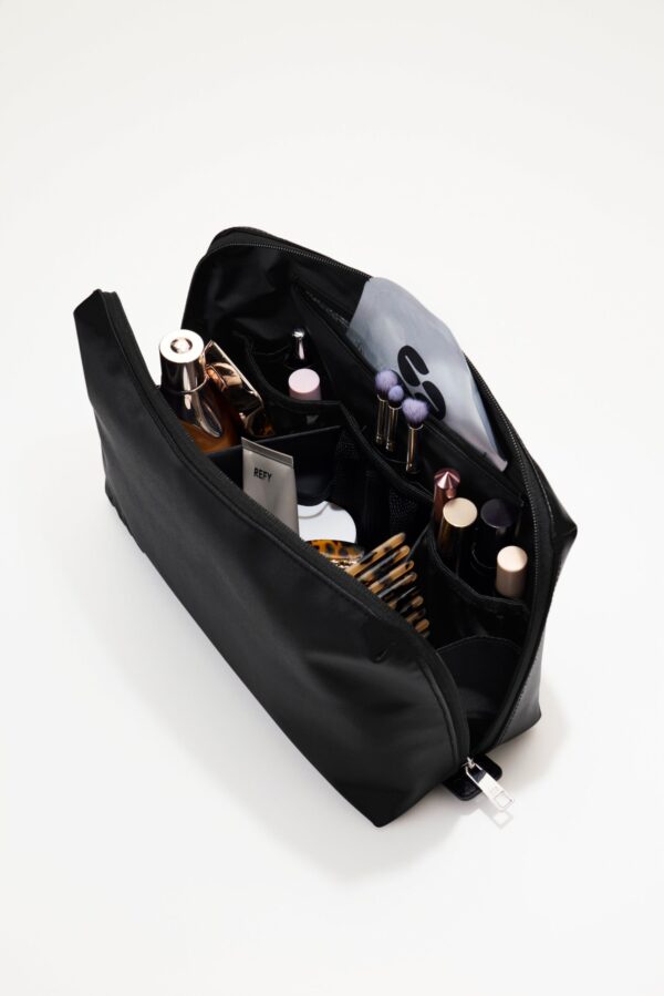 The Large Cosmetic Pouch in Black - Image 3