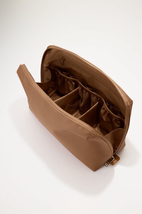 The Large Cosmetic Pouch in Camel - Image 2