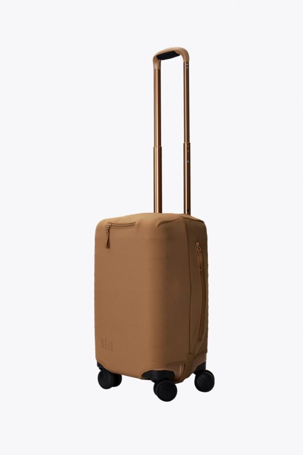 The Small Carry-On Luggage Cover in Camel - Image 2