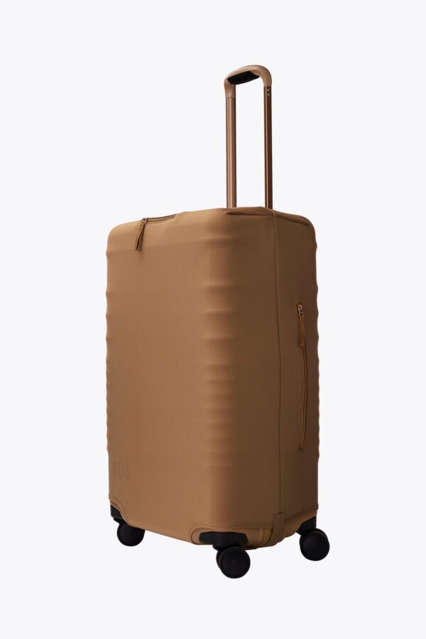 The Medium Check-In Luggage Cover in Camel - Image 2