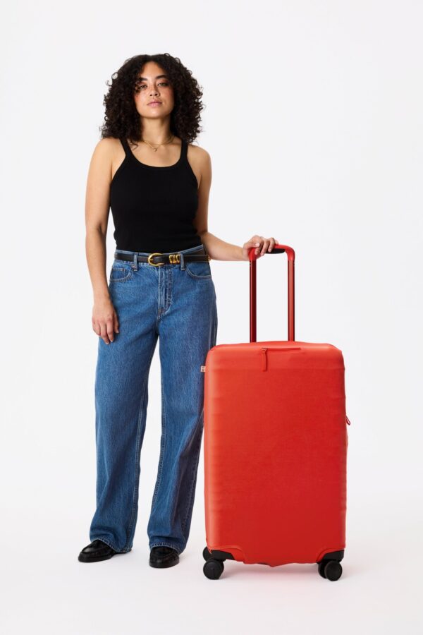 Resale The Medium Check-In Luggage Cover in Flame - Image 5