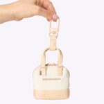 The Micro Weekender Charm in Beige