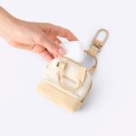 The Micro Weekender Charm in Beige