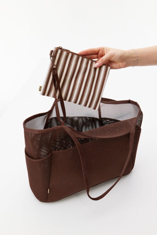 Resale The Mesh Beach Tote in Maple - Image 4