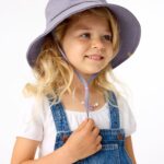 The Kids Wide Brim Sun Hat in Lavender