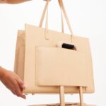The Large Work Tote in Beige