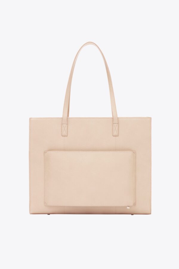 The Large Work Tote in Beige - Image 3