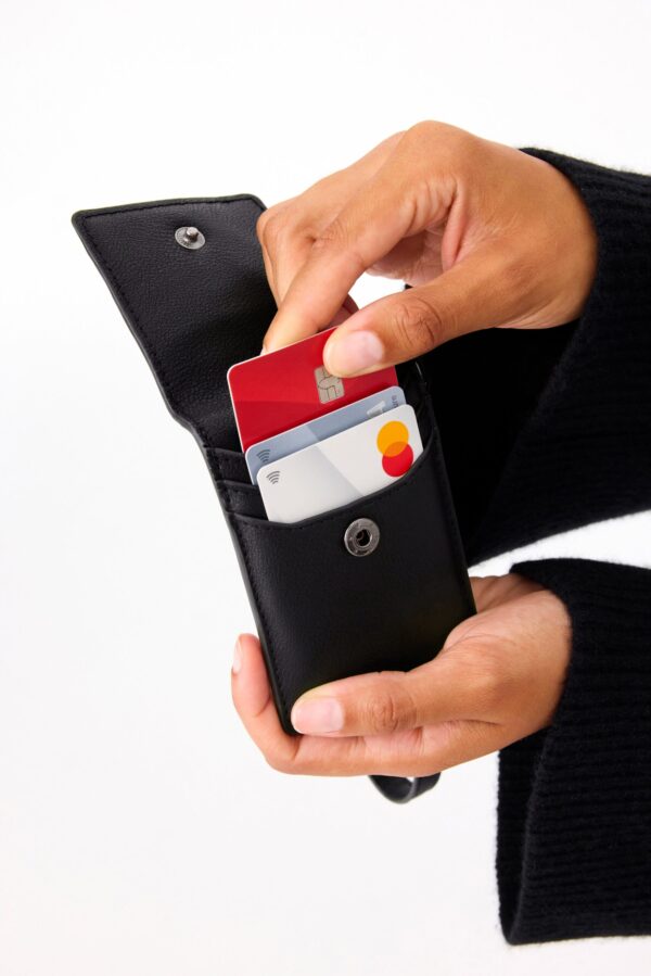 The ID Wristlet in Black - Image 5