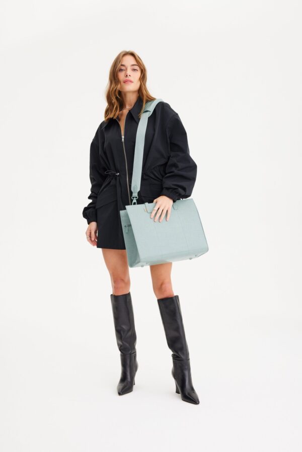 Resale The Work Tote in Slate Croc - Image 13