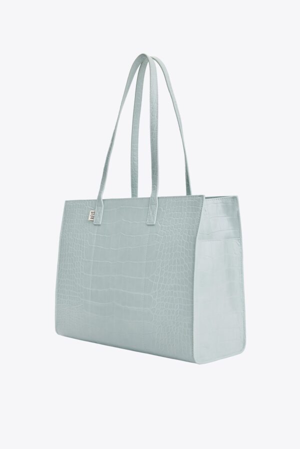 Resale The Work Tote in Slate Croc - Image 2