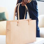 The Large Work Tote in Beige