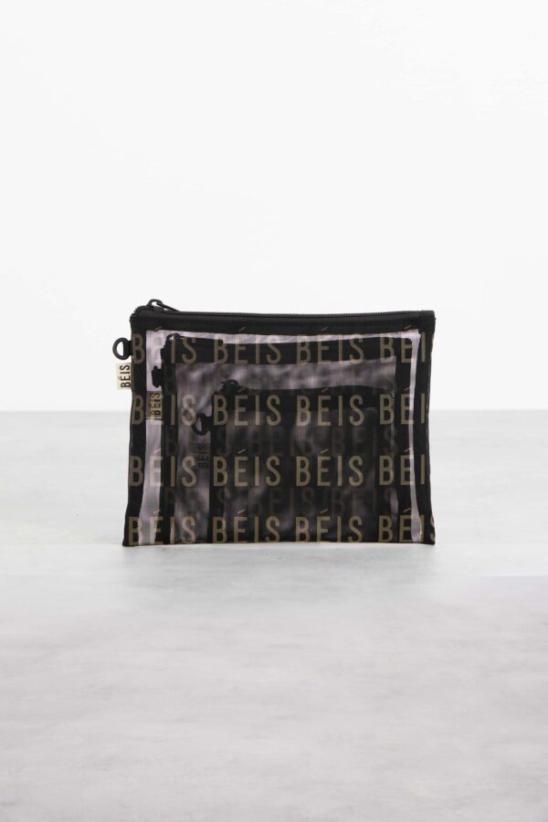 The Mesh Pouch Trio in Black - Image 2