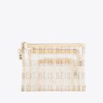 The Mesh Pouch Trio in Beige