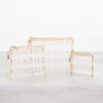 The Mesh Pouch Trio in Beige