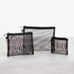 The Mesh Pouch Trio in Black