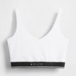 GAP X BEIS Seamless Logo Top in Optic White