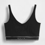 GAP X BEIS Seamless Logo Top in Black