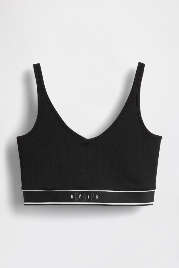 GAP X BEIS Seamless Logo Top in Black
