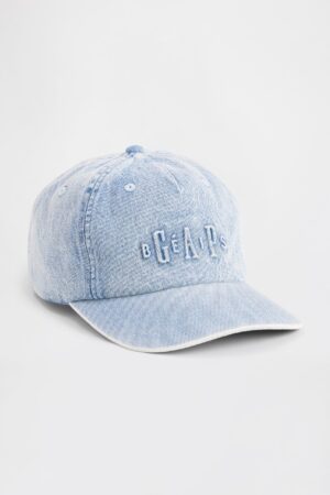 GAP X BEIS Logo Baseball Hat in Medium Wash