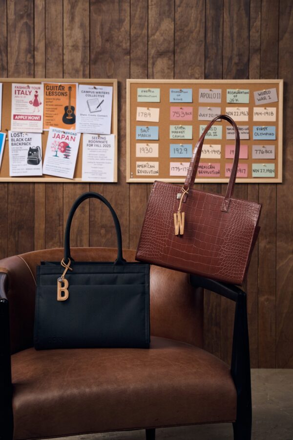 The Letter Charm in Camel - Image 5