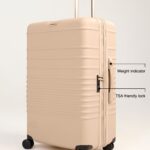 The Large Check-In Roller in Beige